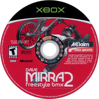 Dave Mirra Freestyle BMX 2 (USA) Game Disc